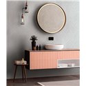 Marburg|Papier Peint motif chevrons effet bois gris et blanc|Imitation Bois