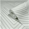 Marburg|Papier Peint motif chevrons effet bois gris et blanc|Imitation Bois