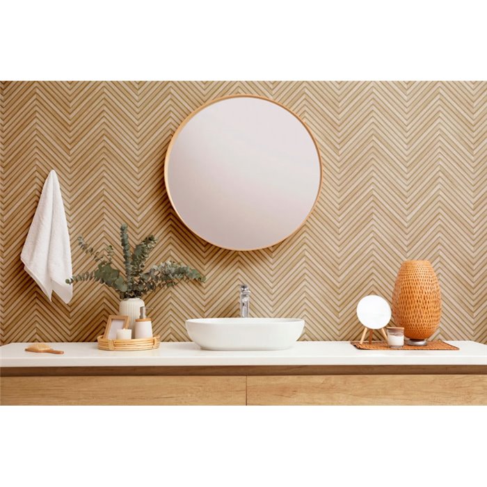 Marburg|Papier Peint motif chevron effet bois beige moderne|Imitation Bois