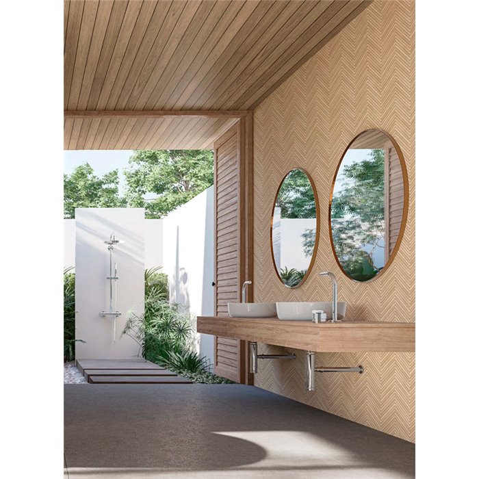 Marburg|Papier Peint motif chevron effet bois beige moderne|Imitation Bois