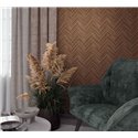 Marburg|Wallpaper herringbone pattern with oriental brown wood effect|Wood Imitation