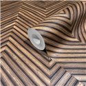 Marburg|Wallpaper herringbone pattern with oriental brown wood effect|Wood Imitation