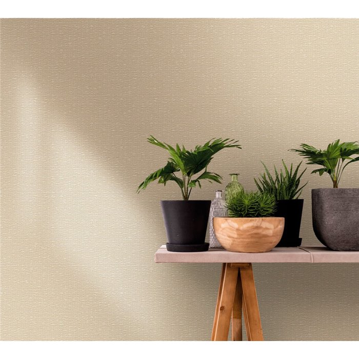Marburg|Papier Peint osier tressé, raphia beige et blanc moderne|Imitation Raphia