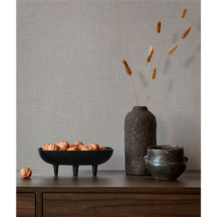 Marburg|Papier Peint textile lin naturel gris moderne|Imitation Tissu