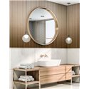 Marburg|Papier Peint panneau acoustique bois or moderne|Imitation Bois