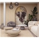 Mural pared elefante artístico tonos tierra - Marburg Travertino 33098