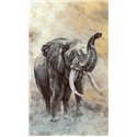 Marburg|Wall mural ethnic elephant warm tones|Wallmurals