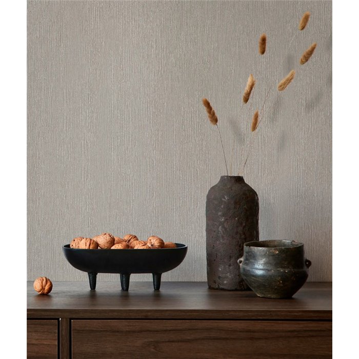 Marburg|Papier Peint uni rayé marron et beige moderne|Couleurs Unies