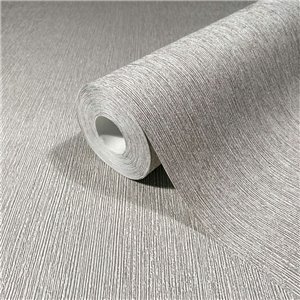 Papeldecor|Papier peint uni effet plâtre avec brillance gris clair|Papier Peint