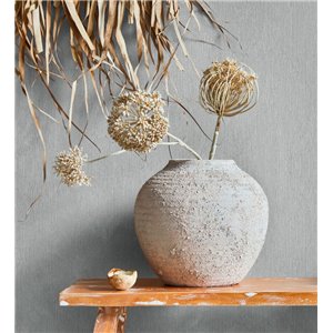 Papeldecor|Papier peint uni effet plâtre avec brillance gris clair|Papier Peint 2