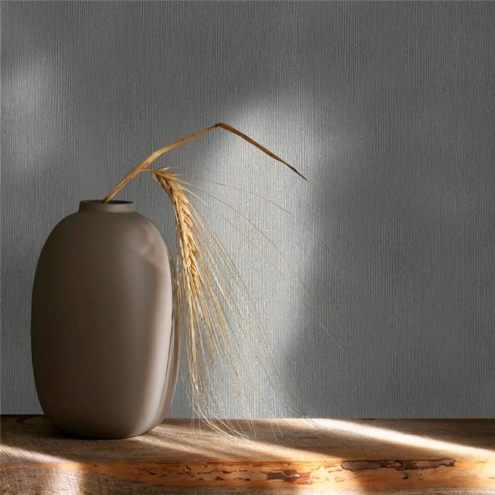 Marburg|Papel pintado liso rayado gris moderno|Colores Lisos