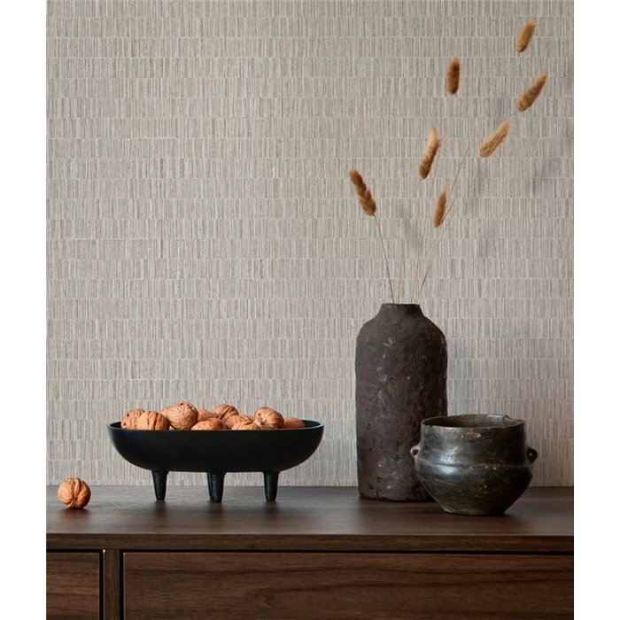 Marburg|Braided wicker wallpaper in beige and brown|Raffia Imitation