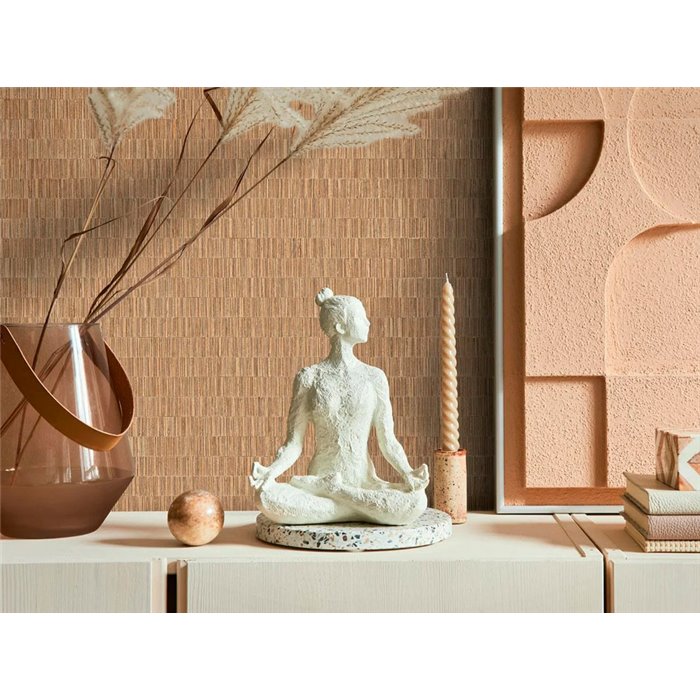 Marburg|Papier peint oriental fibres naturelles marron|Imitation Raphia