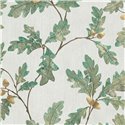 Marburg|Wallpaper oak leaves and acorns gray and green|Floral