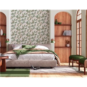 Marburg|Wallpaper oak leaves and brown and gray acorns|Floral 2