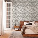 Marburg|Wallpaper oak leaves and acorns Scandinavian gray|Floral