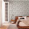 Marburg|Wallpaper oak leaves and acorns Scandinavian gray|Floral