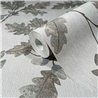 Marburg|Wallpaper oak leaves and acorns Scandinavian gray|Floral
