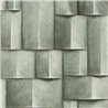 Marburg|Papel pintado bloques madera 3D verde moderno|Efecto 3d