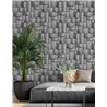 Marburg|Papel pintado bloques madera 3D gris moderno|Efecto 3d