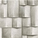 Marburg|Papier Peint blocs de bois 3D blanc et marron moderne|Effet 3D