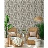 Marburg|Wallpaper white and brown modern 3D wood blocks|3D Effect