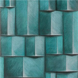 Marburg|Papel pintado bloques madera 3D blanco y marrón moderno|Efecto 3d