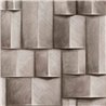 Marburg|Wallpaper wooden blocks 3D brown and gray modern|3D Effect