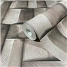 Marburg|Papier Peint blocs de bois 3D marron et gris moderne|Effet 3D