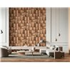 Marburg|Papier Peint blocs de bois 3D marron moderne|Effet 3D