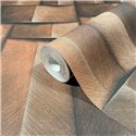 Marburg|Tapete Holzblöcke 3D braun modern|3D-Effekt