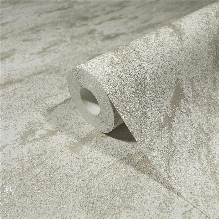 Marburg|Tapete in metallisiertem Beige mit Betonoptik|Stuckimitat