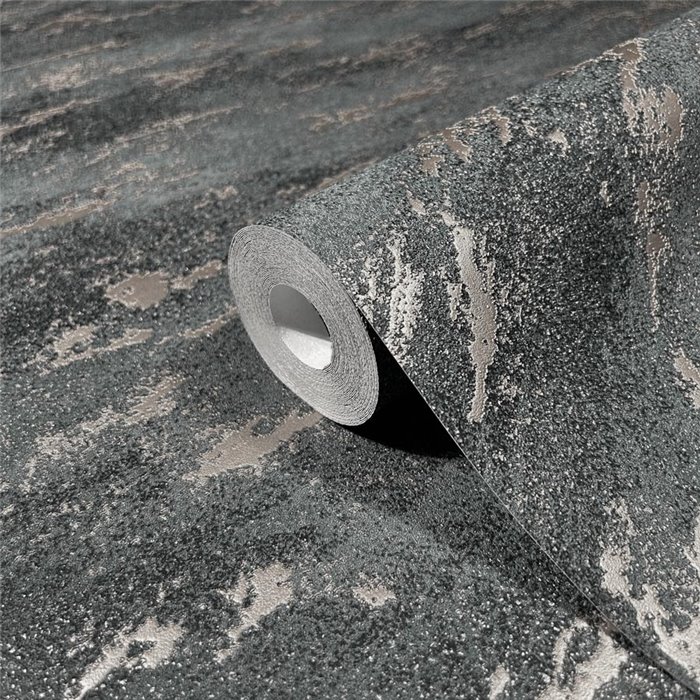 Marburg|Wallpaper gray concrete and metallic copper|Stucco Imitation