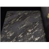 Marburg|Wallpaper with black and gold concrete look|Stucco Imitation