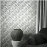 Marburg|Papier Peint mosaïque pierre dorée et grise|Papier Peint