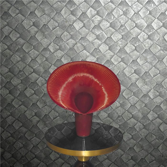 Marburg|Wallpaper mosaic stone gold and gray|Wallpaper