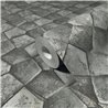 Marburg|Wallpaper modern mosaic stone gold and silver|Wallpaper