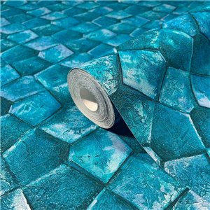 Marburg|Wallpaper mosaic stone gold and gray|Wallpaper