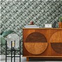 Marburg|Wallpaper greenish-gray stone mosaic|Wallpaper