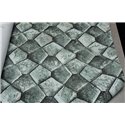 Marburg|Wallpaper greenish-gray stone mosaic|Wallpaper