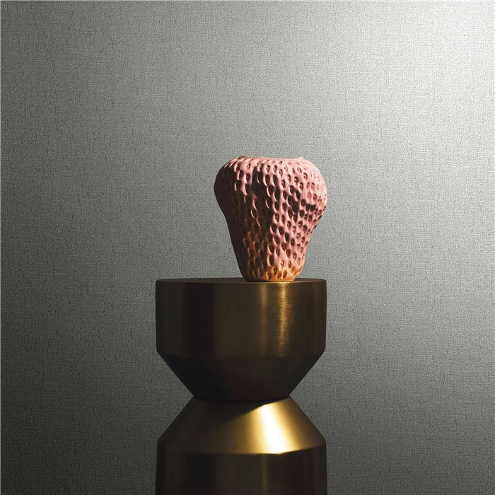 Marburg|Tapete glatte textileffekt in modernem Gold und Grau|Textilimitation