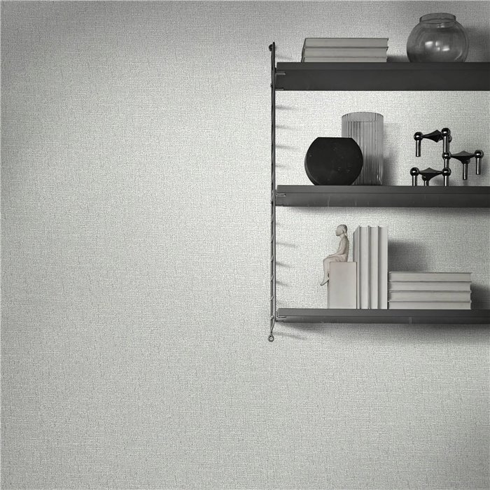 Marburg|Wallpaper plain with a modern gold and gray textile effect|Fabric Imitation