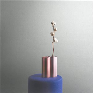 Cristiana Masi|Tapete breite graue Streifen|Textilimitation 2