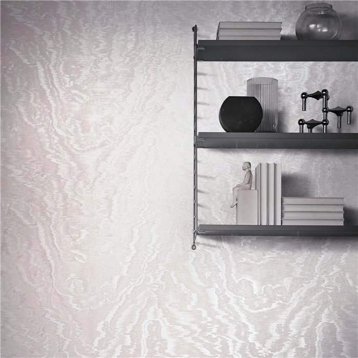 Marburg|Papier Peint effet soie rose et gris moderne|Papier Peint