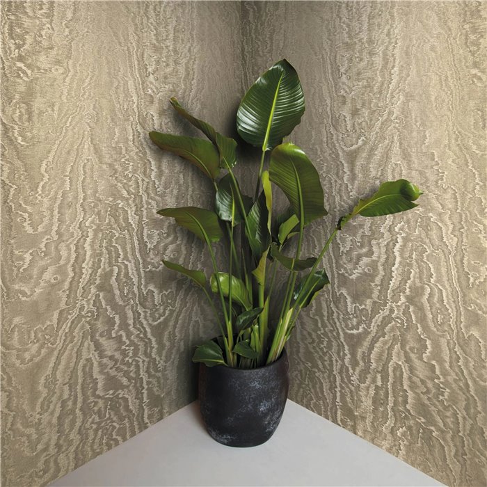 Marburg|Papel pintado efecto seda dorado moderno|Metalizado