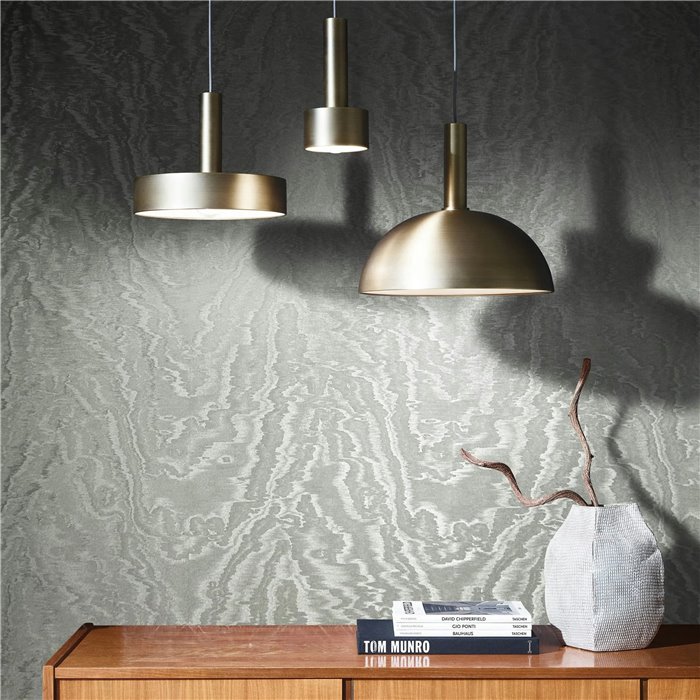 Marburg|Papel pintado efecto seda plata moderno|Metalizado