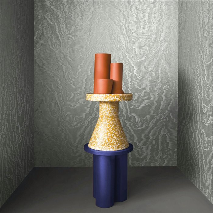 Marburg|Modern silver silk effect Wallpaper|Metallics