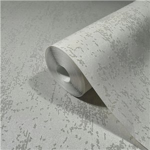 Papeldecor|Wallpaper natural fibre with rustic style texture in cream white|Wallpaper