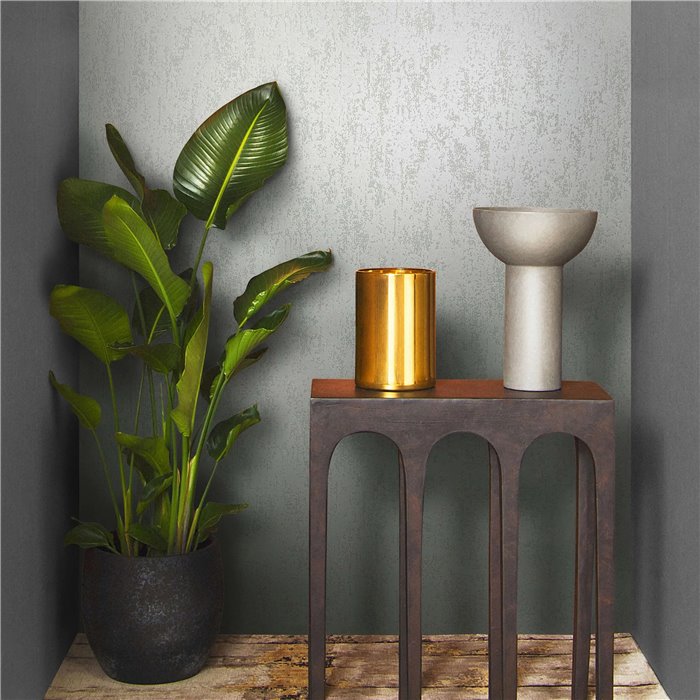 Marburg|Modern metallic cream white faux plain wallpaper|Wallpaper