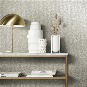 Caselio|Imitation linen wallpaper in petrol blue|Wallpaper 2